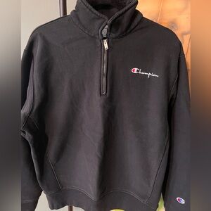 Black Champion Quarter-zip.